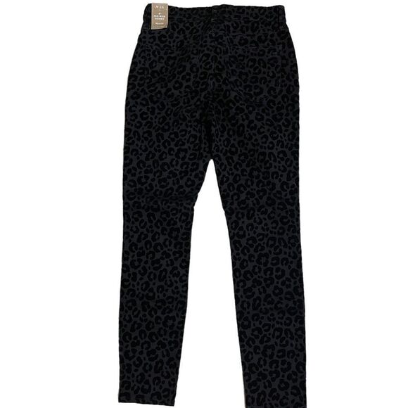 NWT Madewell Flocked Leopard Skinny Jeans U1D122 - Picture 8 of 11